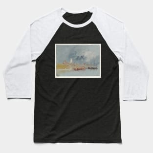 A Village with a Tower beside the Loire, Possibly Behuard, close to Angers, 1826-28 Baseball T-Shirt